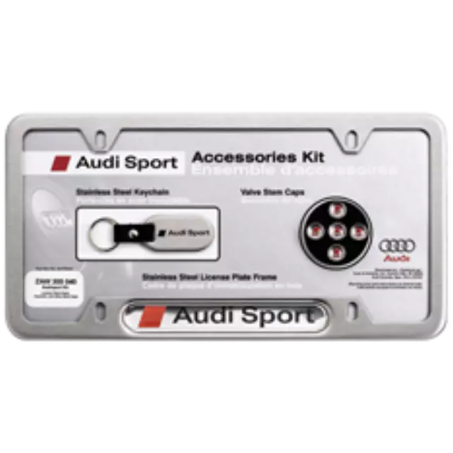 License Plate Frame Kit - Audi Logo - Audi (ZAW-355-010-A)