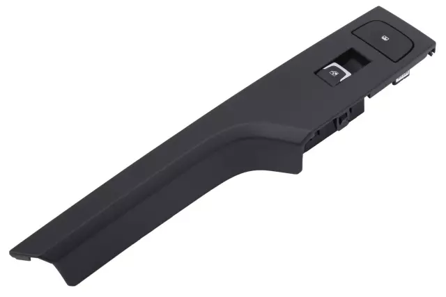 Jet Black Rear Driver Side Door Armrest Switch Bezel - GM (23309796)