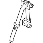 CL3Z15611B64BB - Electrical: Center Seat Belt for Ford: F-150 Image