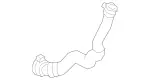 2225010793 - Radiator: Coolant Hose for Mercedes-Benz Image