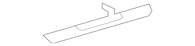 1666808901 - Interior Equipment: Cover Rail for Mercedes-Benz: GL350, GL450, GL550, GL63 AMG, GLE300d, GLE350, GLE400, GLE43 AMG, GLE450 AMG, GLE550e, GLE63 AMG, GLE63 AMG S, GLS350d, GLS450, GLS550, GLS63 AMG, ML250, ML350, ML400, ML550, ML63 AMG Image