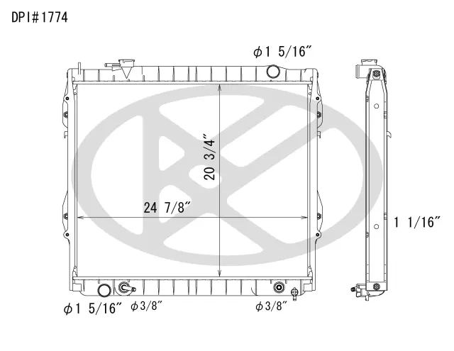 A1774 - : Koyorad Radiator for Koyo Image