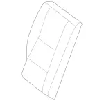 25392005033E52 - Body: Seat Back Cover for Mercedes-Benz Image