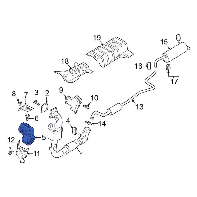 Heat Shield - Ford (J2BZ-9N454-H)