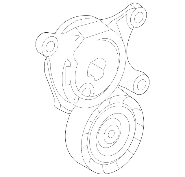 2822001301 - Attachment Parts for Units: Belt Tensioner for Mercedes-Benz: 180A, 180b, 220a, A220, A35 AMG, CLA250, CLA35 AMG, GLA250, GLA35 AMG, GLB250, GLB35 AMG Image image