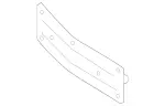 2138807800 - Detachable Parts: License Plate Holder for Mercedes-Benz: E300, E350, E43 AMG, E53 AMG, E63 AMG S Image