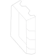 995051000 - Cooling/Auxiliary Heating: Cover for Air Inlet for Mercedes-Benz: AMG GT 55, AMG GT 63, SL55 AMG, SL63 AMG Image