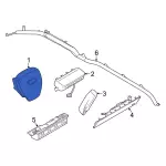 NL3Z15043B13DA - Electrical: Driver Inflator Module for Ford: Expedition, F-150, F-150 Lightning Image