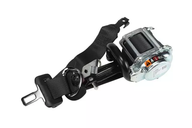 Jet Black Driver Seat Belt with Retractor and Pre-Tensioner - GM (19351683)