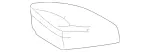 2039201050 - Rear Seat Bench: Padding for Mercedes-Benz: C230, C240, C280, C32 AMG, C320, C350, C55 AMG Image
