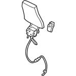 BU5Z96611A08CF - Body: Headrest for Ford: Explorer, Police Interceptor Utility Image