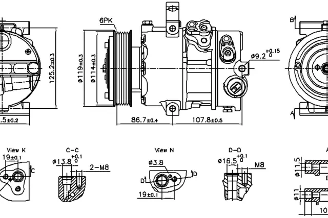 890751 - : Nissens A/C Compressor for NISSENS Image