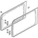 9L1Z7829701C - Body: Quarter Glass for Ford: Expedition Image