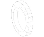 2700100068 - : Rear Main Seal Retainer for Mercedes-Benz Image
