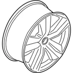 HR3Z1007A - : Wheel, Alloy for Ford: Mustang Image