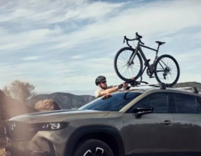 C9N1V3854 - : Roof Rack Bike Carrier - Thule Proride Xt for Mazda: 3, CX-3, CX-30, CX-5, CX-50, CX-70, CX-9, CX-90 Image