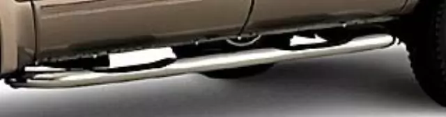 YC3Z16450EA - Exterior: 4 In Chromed Aluminum Step Bars - Crewcab for Ford: E-350 Super Duty, E-450 Super Duty, Excursion, Explorer, F-250 Super Duty, F-350 Super Duty, F-450 Super Duty, F-550 Super Duty Image
