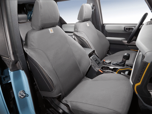 VM2DZ15600D20AB - : Carhartt Protective Seat Covers By Covercraft, Front, Pebble Grey, For 4-Door for Ford: Bronco Image