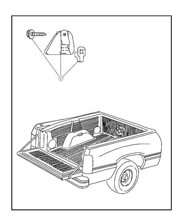 5011300AA - : Bedliner - Over Rail Install Kit for Mopar Image