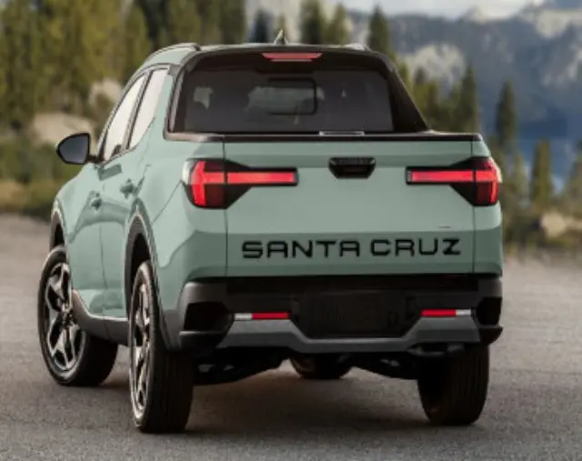 23250003BLK - Exterior: 2024-2025 Hyundai Santa Cruz - Tailgate Insert - Glossy Black for Hyundai: Santa Cruz Image