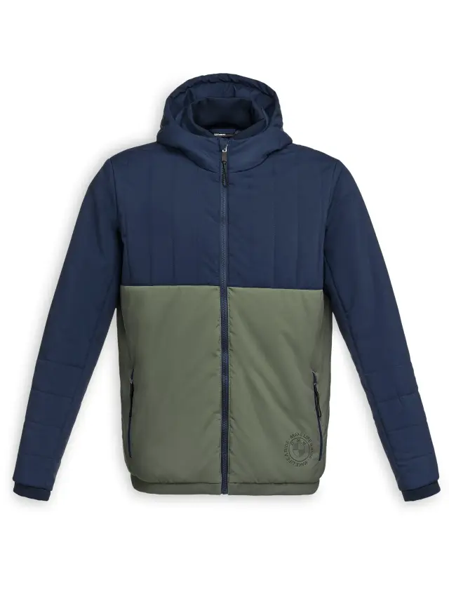 MENSMAKELIFEARIDEQUILTJACKETNIGHTBLUEGREEN - : Mens Make Life a Ride Quilt Jacket for BMW-Motorrad Image