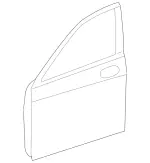 2227200205 - Front Doors: Driver Door for Mercedes-Benz: Maybach S550, Maybach S560, Maybach S600, Maybach S650, S450, S550, S550e, S560, S600, S63 AMG, S65 AMG Image