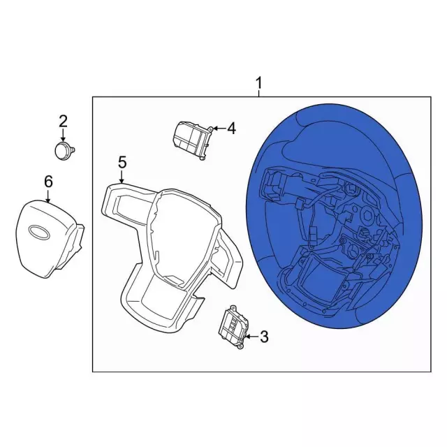 ML3Z3600FY - Steering: Steering Wheel for Ford: F-150 Image