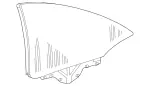 2086700410 - Body: Quarter Glass for Mercedes-Benz Image