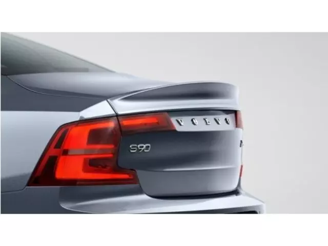 39843535 - : 2017-2020 Volvo S90 - Trunk Lid Spoiler - Black Stone for Volvo: S90 Image