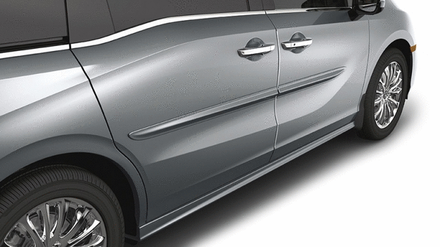 Body Side Moldings - Deep Scarlet Pearl - Honda (08P05-THR-181)