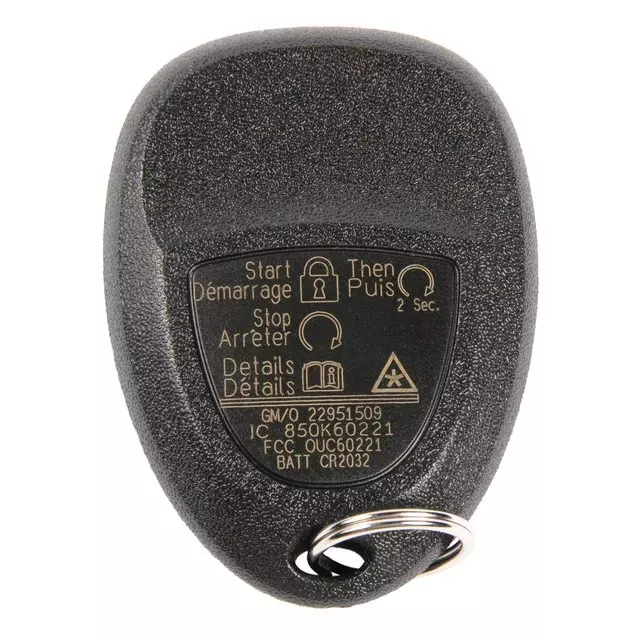 22951509 - Electrical: Transmitter for Cadillac: Escalade, Escalade ESV, Escalade EXT | Chevrolet: Avalanche, Silverado 1500, Suburban 1500, Suburban 2500, Tahoe | GMC: Sierra 1500, Sierra 2500 HD, Yukon, Yukon XL 1500, Yukon XL 2500 Image