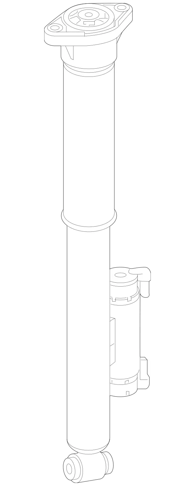 2533205500 - Springs, Suspension and Hydraulic Components: Shock Absorber for Mercedes-Benz: GLC63 AMG, GLC63 AMG S Image image
