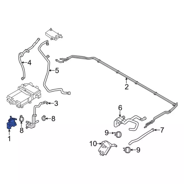 LJ9Z8K621B - : Cooler Pump for Ford: Mustang Mach-E Image