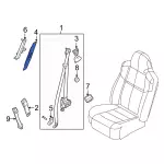 7C3Z25602B90CA - Electrical: Seat Belt Cover for Ford: F-250 Super Duty, F-350 Super Duty, F-450 Super Duty Image