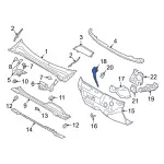 LX6Z78016A22A - Body: Reinforcement for Ford: Bronco Sport, Escape, Maverick | Lincoln: Corsair Image