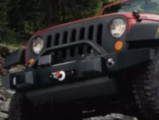 Front Off-Road Bumper without Winch Mount & OE Fog Light Holes in Black for 07-18 Jeep Wrangler JK - Mopar (82213578AC)