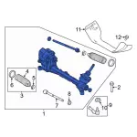 G1FZ3504L - Steering: Steering Gear for Ford Image