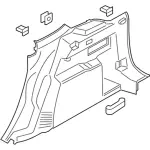 CJ5Z7855147AA - Body: Quarter Trim Panel for Ford Image