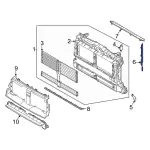 LX6Z8310K - : 2021-2024 Ford - Side Air Baffle for Ford: Bronco Sport, Maverick Image