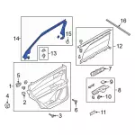 LB5Z7851753AA - : Window Molding for Ford: Explorer, Police Interceptor Utility Image