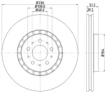 355110592 - : Disc Brake Rotor for Hella Pagid Image