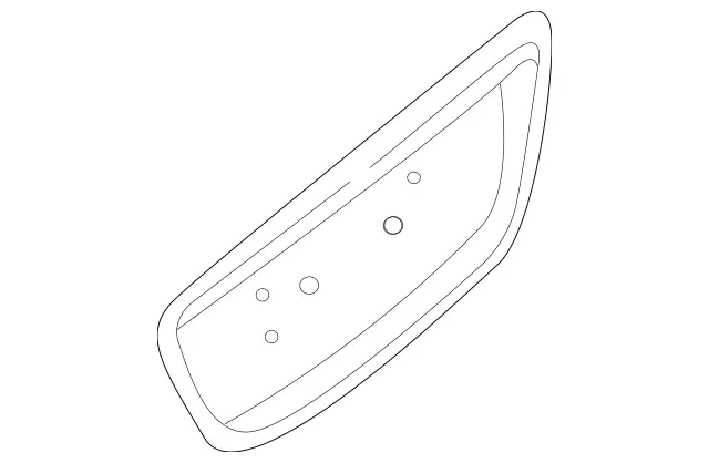 22075001819999 - Body: License Pocket for Mercedes-Benz Image