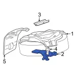 7L2Z1A131A - Body: Mount Plate for Ford: Explorer | Lincoln: Aviator | Mercury: Mountaineer Image