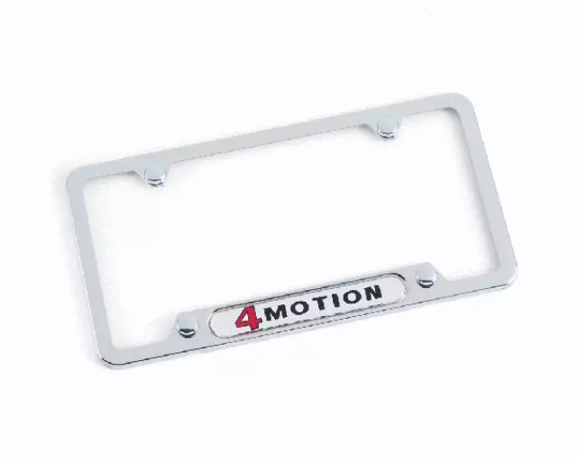 ZVW355015 - Exterior: License Plate Frame - 4Motion - Brushed for Volkswagen Image