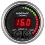 5678 - : GAUGE, AIR/FUEL RATIO-PRO, 2 1/16", 10:1-20:1, DIGITAL W/ PEAK &amp; WARN, ELITE for AutoMeter Image