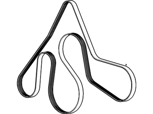 JK6973A - Maintenance &amp; Lubrication: Serpentine Belt for Ford: E-150, E-150 Club Wagon, E-150 Econoline, E-150 Econoline Club Wagon, E-250, E-250 Econoline, F-150, F-150 Heritage Image