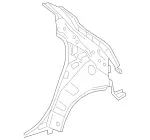 1566301400 - Side Panels: C-Pillar for Mercedes-Benz Image