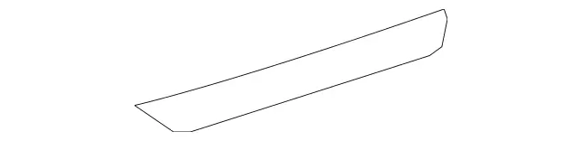 1666860036 - Trim: Cover Rail for Mercedes-Benz: GLE300d, GLE350, GLE400, GLE550e, GLE63 AMG, ML250, ML350, ML400, ML550, ML63 AMG Image image