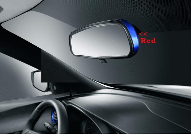 Rear View Mirror Cover, Red - Nissan (T99G3-5RL1D)