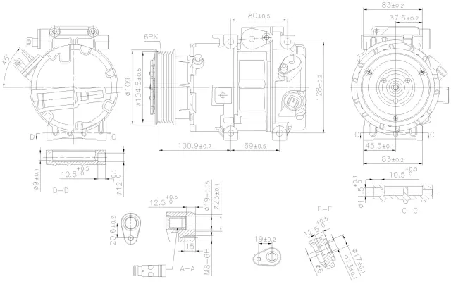 890915 - : Nissens A/C Compressor for NISSENS Image